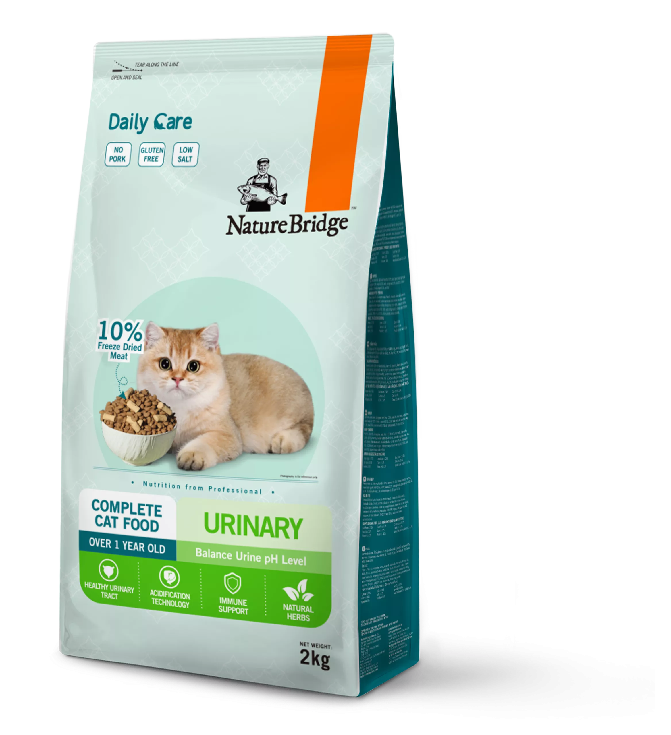 NatureBridge Daily Care Urinary Freeze-Dried Meat Adult Cat Food 2kg