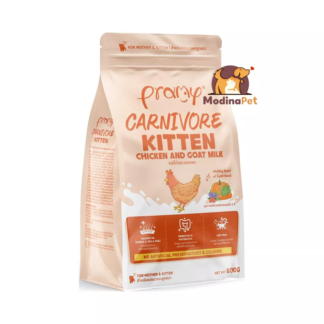 Pramy Carnivore Kitten Food Chicken & Goat Milk 800gm
