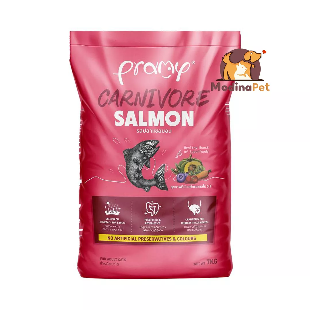 Pramy Carnivore Salmon Adult Dry Cat Food 7kg